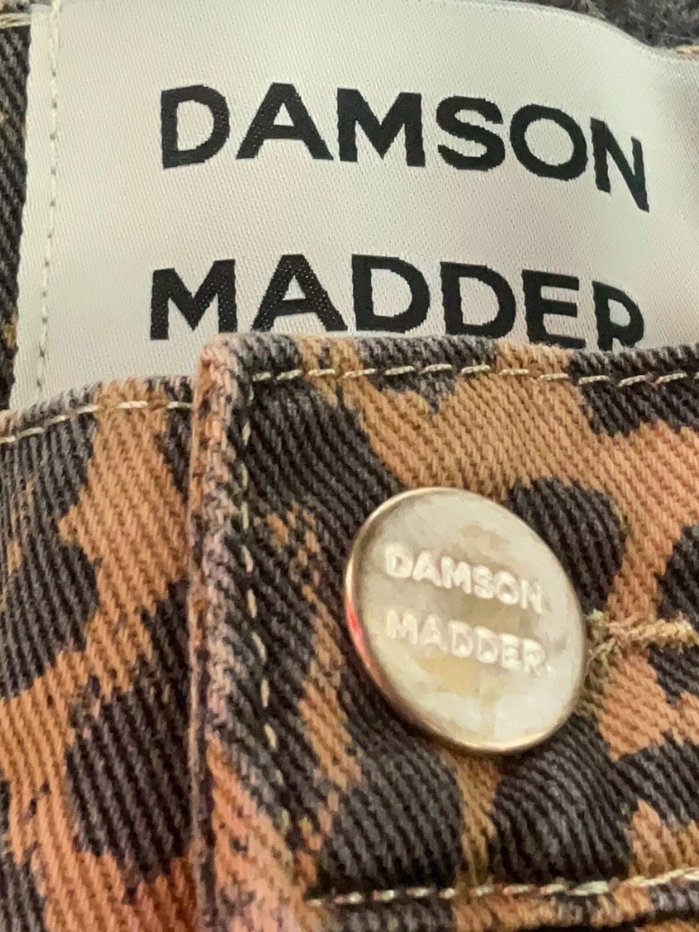 Damson Madder Leopard Carpenter Cargo Pants UK 8 / US 4 - Picture 14 of 16